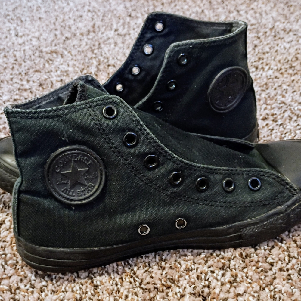 Converse Black High-Top Sneakers Monochrome Style